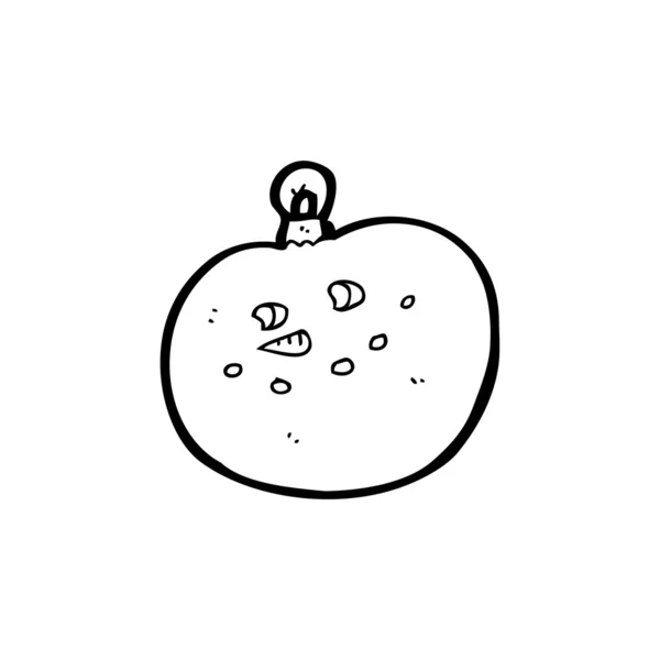 Feliz boneco de neve bauble cartoon —  Vetores de Stock