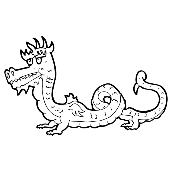 Dessin animé dragon chinois — Image vectorielle