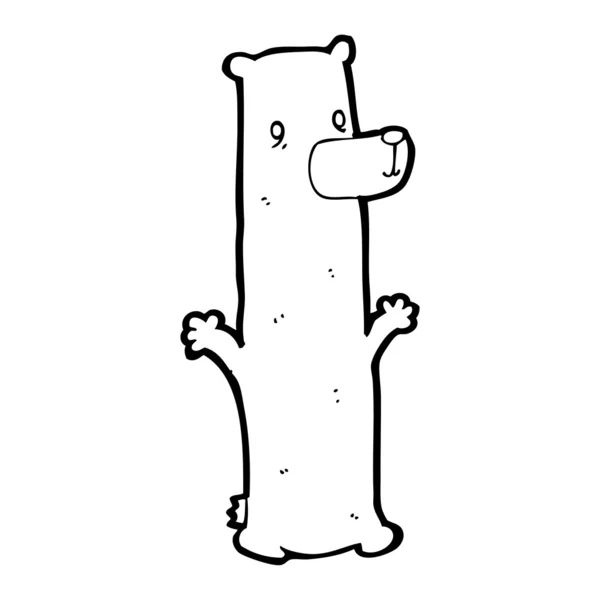 Dessin animé long chien saucisse — Image vectorielle