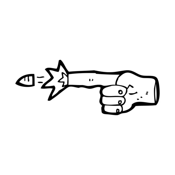 Gizli silah karikatür — Stok Vektör