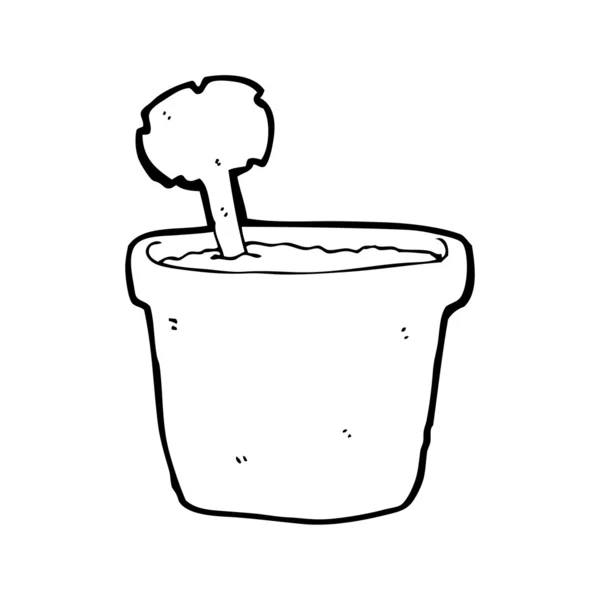 Blomkruka cartoon — Stock vektor