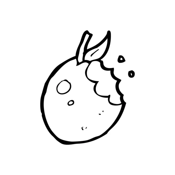 Desenhos animados de maçã picada — Vetor de Stock