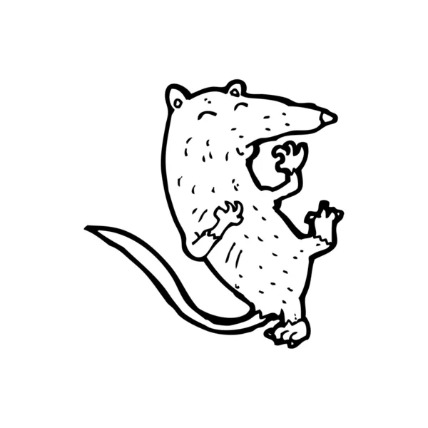 Szczur o zawał serca kreskówka — Wektor stockowy