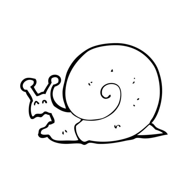Caricature d'escargot en colère — Image vectorielle