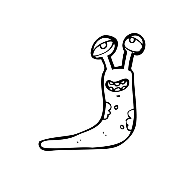 Slug cartoon — Stock vektor