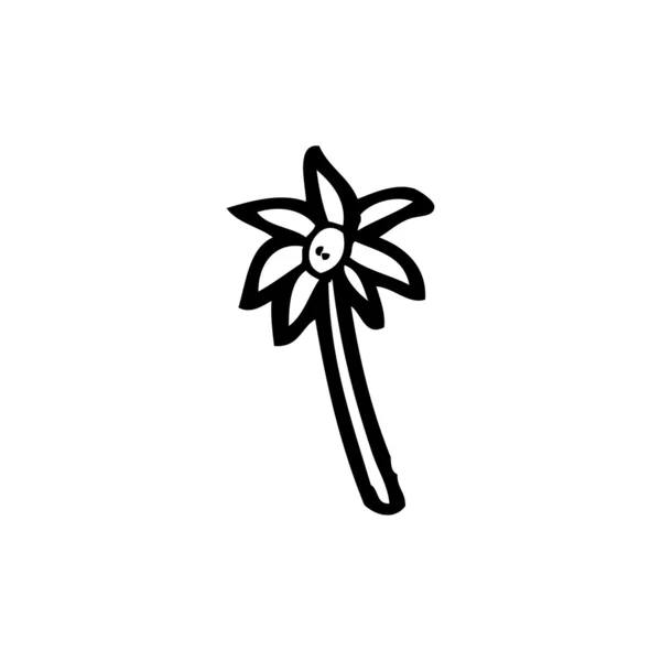 Pequeña flor de dibujos animados — Vector de stock