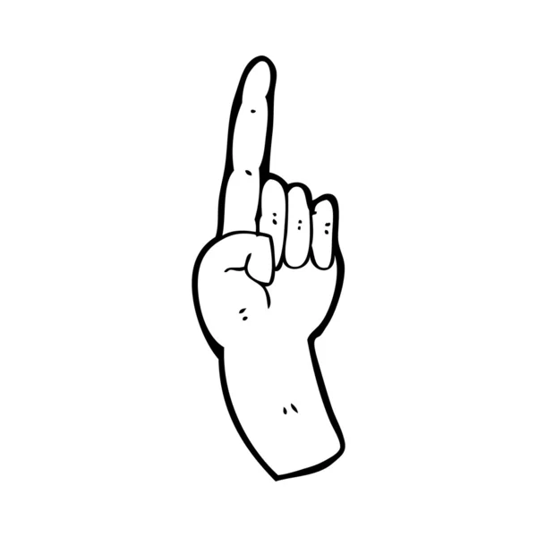 Pekande finger cartoon — Stock vektor