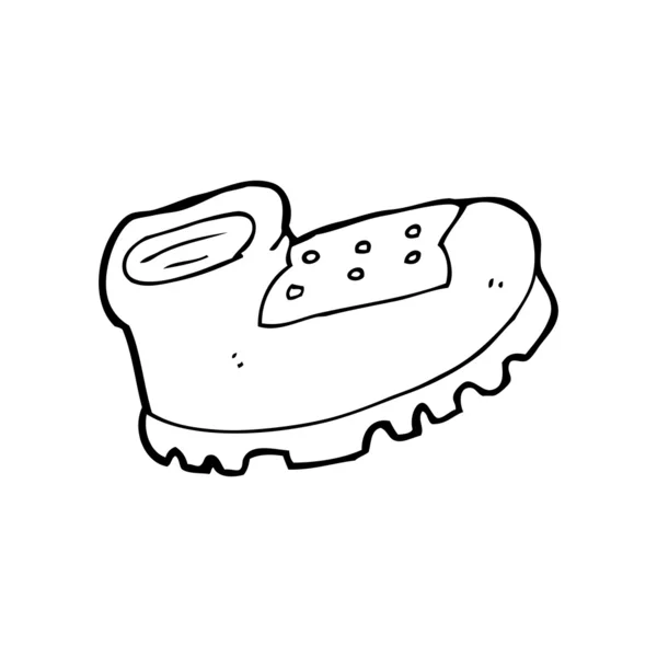 Vecchio cartone animato scarpa — Vettoriale Stock