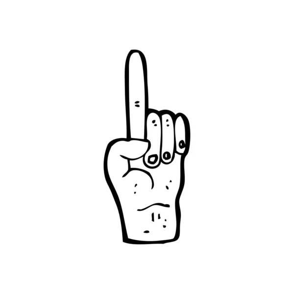 Pekande finger cartoon — Stock vektor