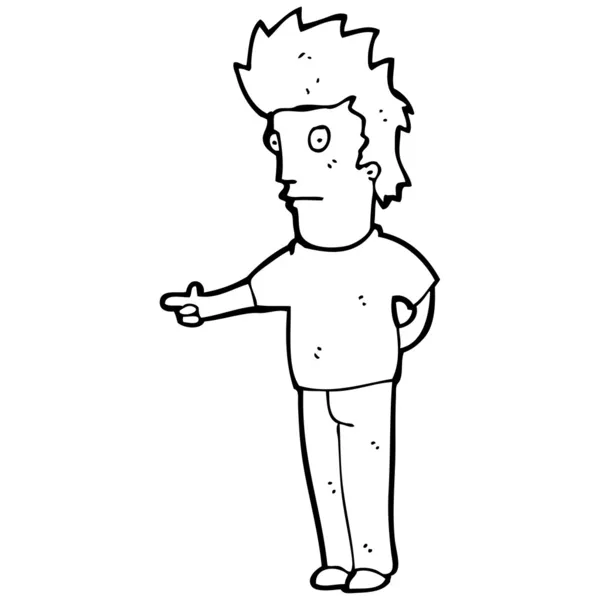 Polohovací karikatura člověka — Stockový vektor