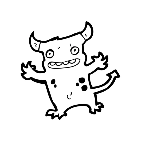 Pequenos desenhos animados monstro —  Vetores de Stock
