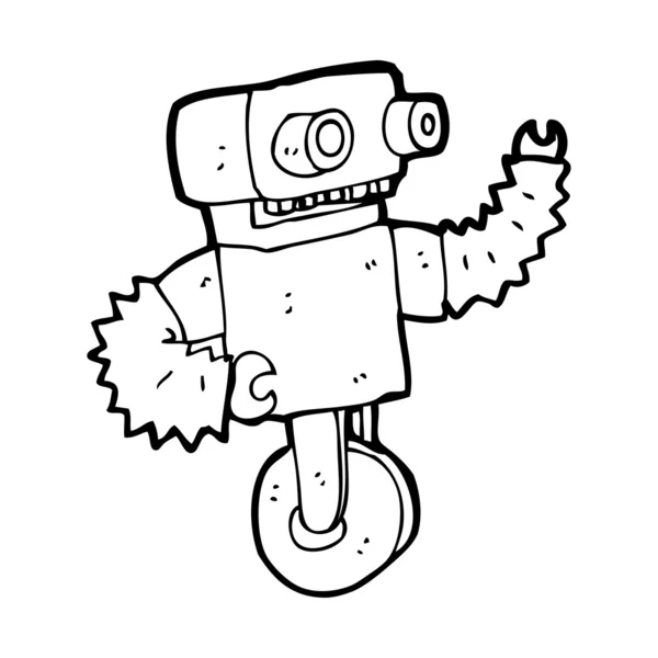 Robot karikatür — Stok Vektör