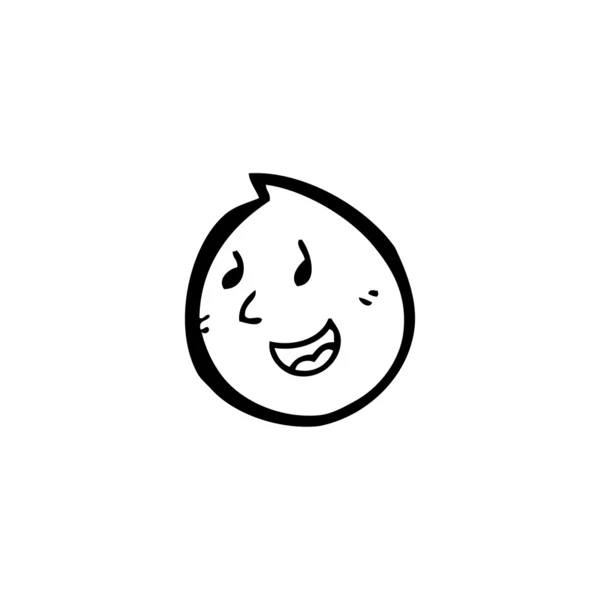 Kreslený šťastný obličej — Stockový vektor