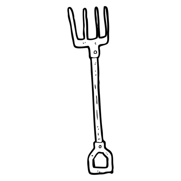 Garden fork — Stock Vector