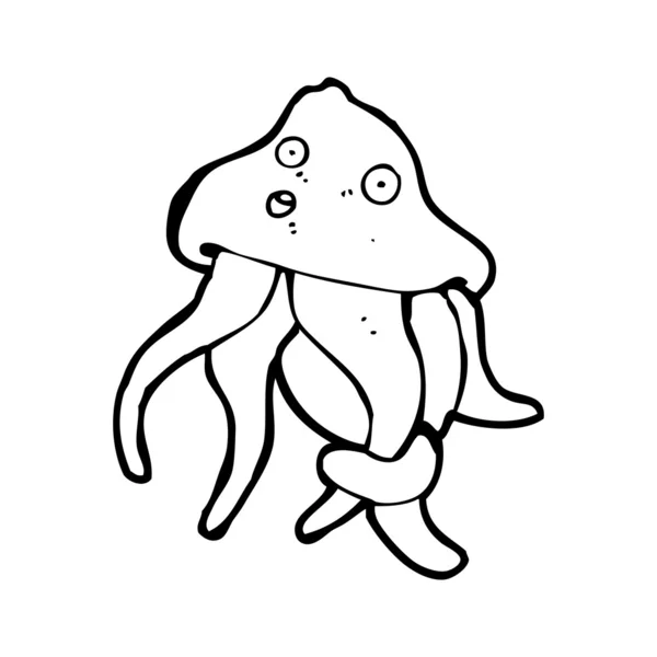 Cartoon squid — Stockvector