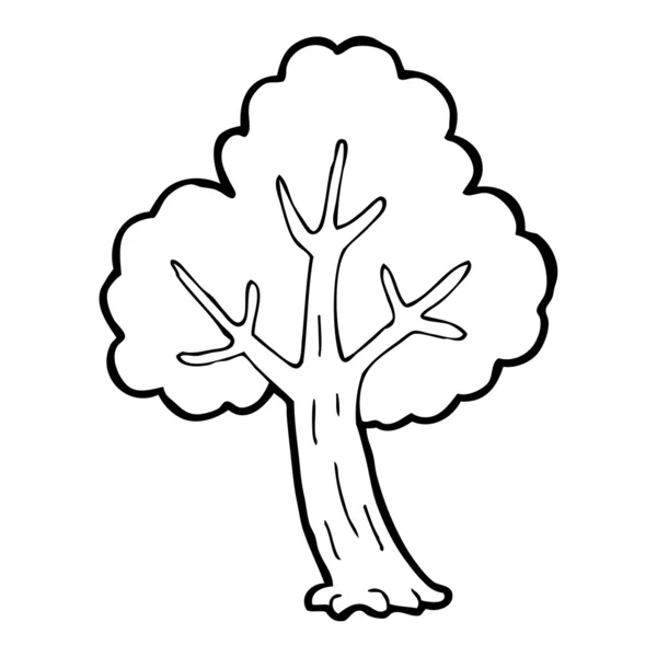 Caricature arbre — Image vectorielle