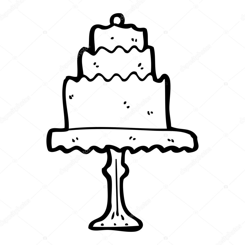 cartoon cake stand — Stock Vector © lineartestpilot 20072697