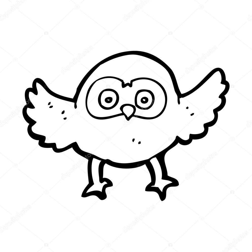 Cute Owl Cartoon Stock Vector Lineartestpilot 20073133