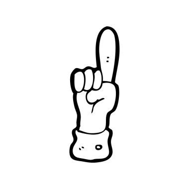 işaret eden bir ele