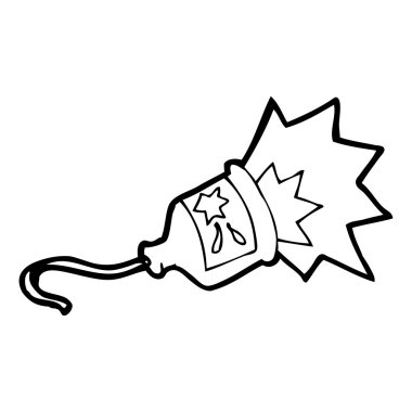 patlayan parti popper karikatür