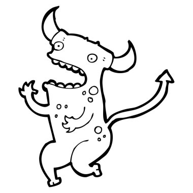 küçük canavar karikatür