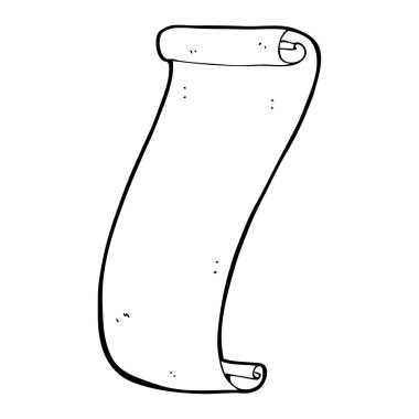 kaydırma eski kağıt karikatür