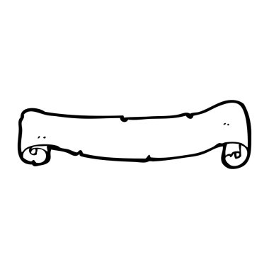 karikatür dekoratif eski başlık kaydırma