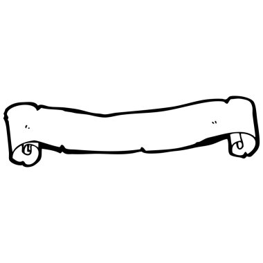 karikatür dekoratif eski başlık kaydırma