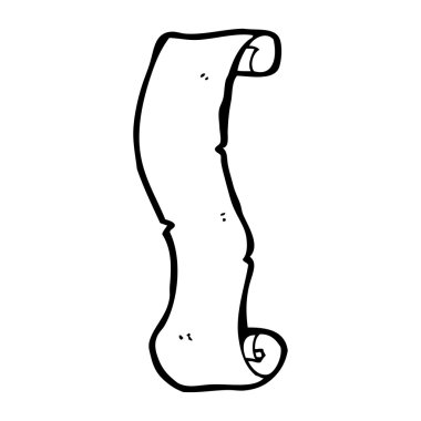 çizgi film eski kağıt kaydırma