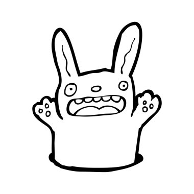 yuva karikatür tavşan