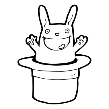 tavşan büyücüler şapkalı