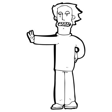 adam durdurmak için el hareketi