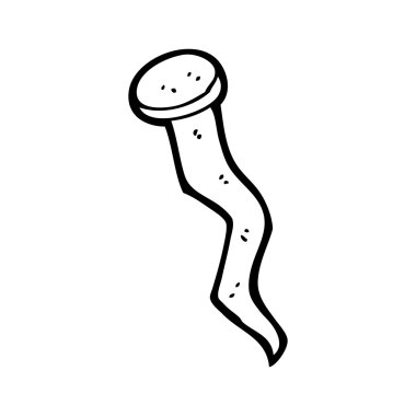 bükülmüş çivi karikatür