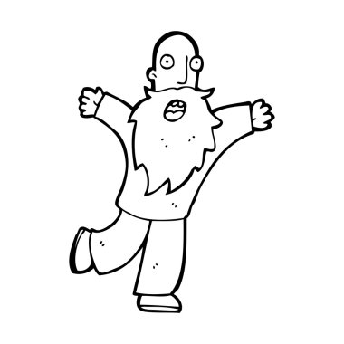 korkmuş sakallı ihtiyar