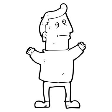 adam sallanan kollar havada