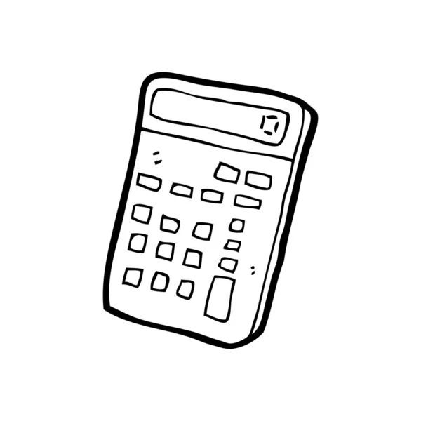 Calculator cartoon — Stock Vector