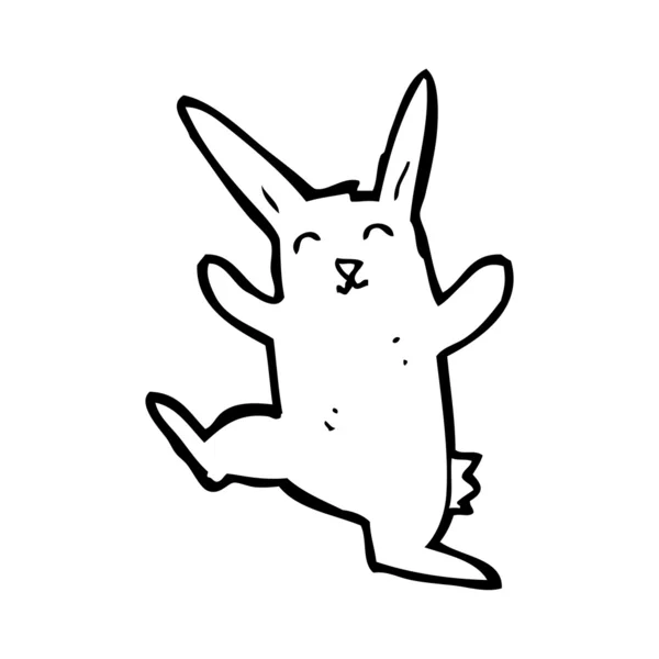 Glada dansande kanin — Stock vektor
