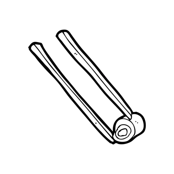 Sushis et baguettes — Image vectorielle