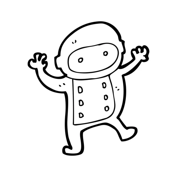 Little spaceman — Stock Vector