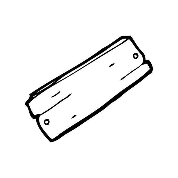 Tablón de madera — Vector de stock