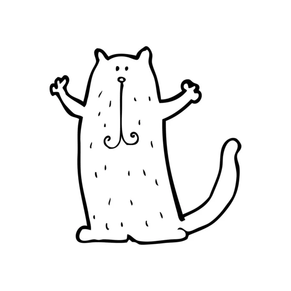 Chat de bande dessinée — Image vectorielle