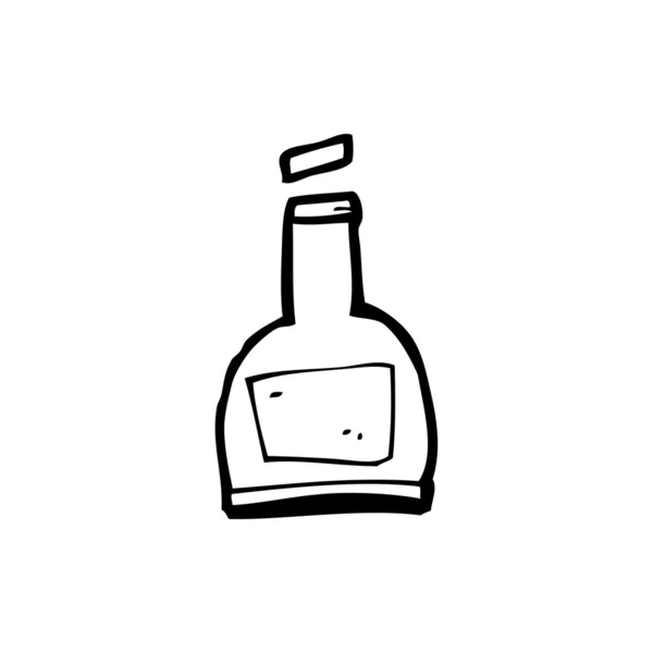 朗姆酒的瓶子 — 图库矢量图片