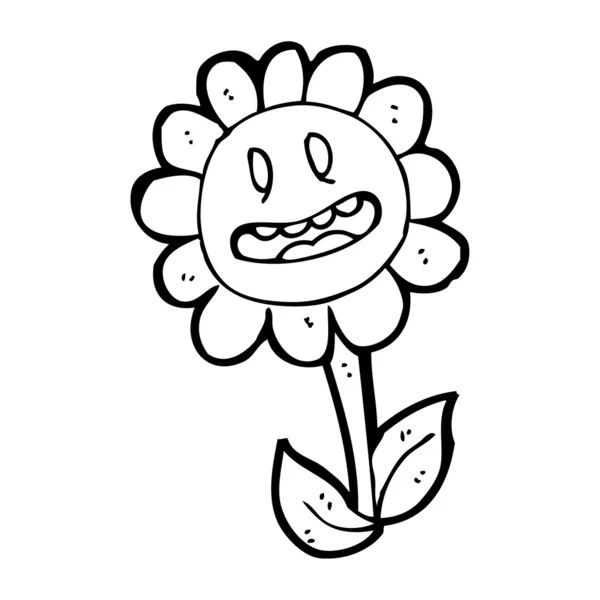 Sonnenblumen-Cartoon — Stockvektor