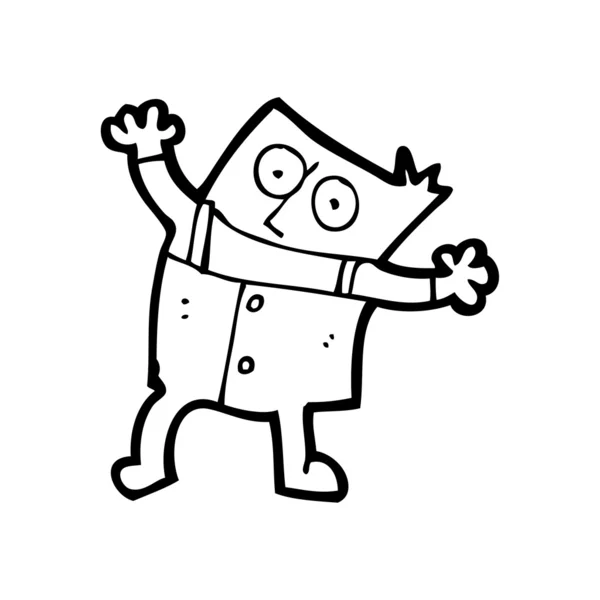 Homme carré dansant — Image vectorielle