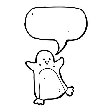 Penguen giyim eşarp