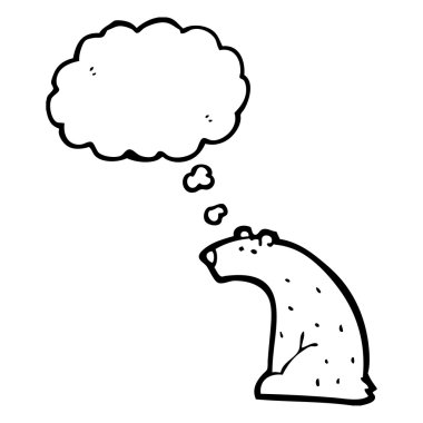 düşünce balonu ile ayı