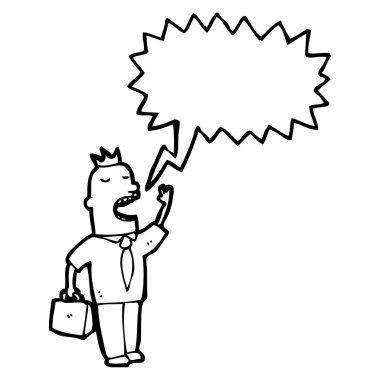 bağırıp işadamı