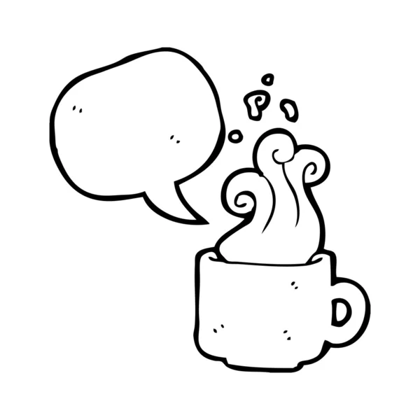 Dampende koffie mok — Stockvector