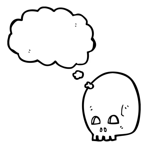 Spooky skull — Stock Vector