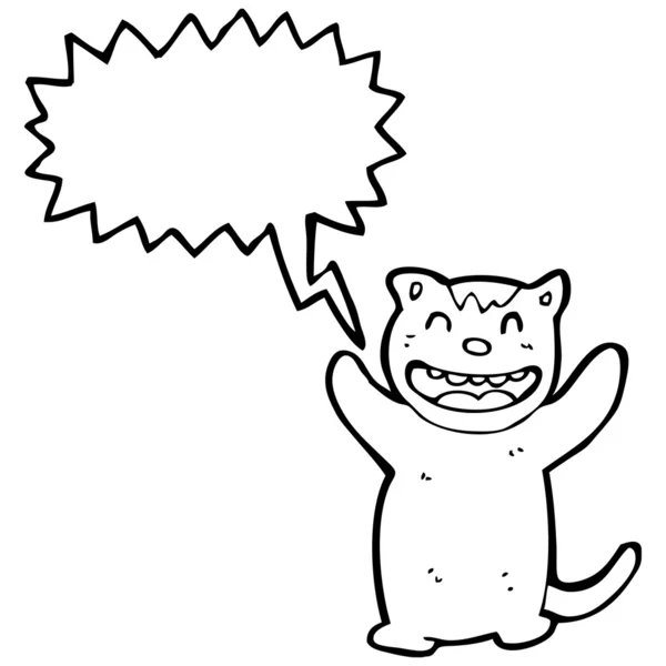 Nadšený kočka — Stockový vektor